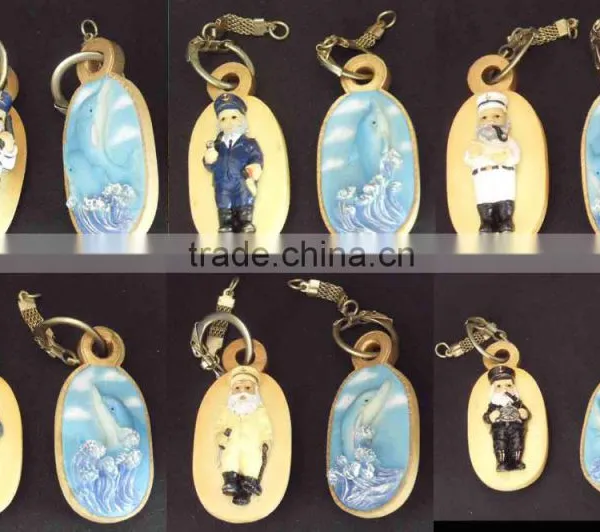 Hot Sale Gift Resin Beautiful Custom Souvenir Keyring With Metal photo-2