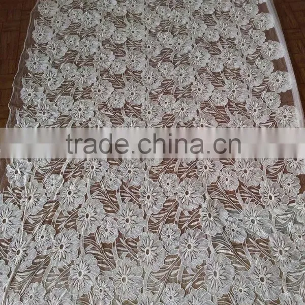 2016 Fashion Lace Accessory Hot 100 Cotton Fabric Net Lace Fabrics for Wedding photo-5