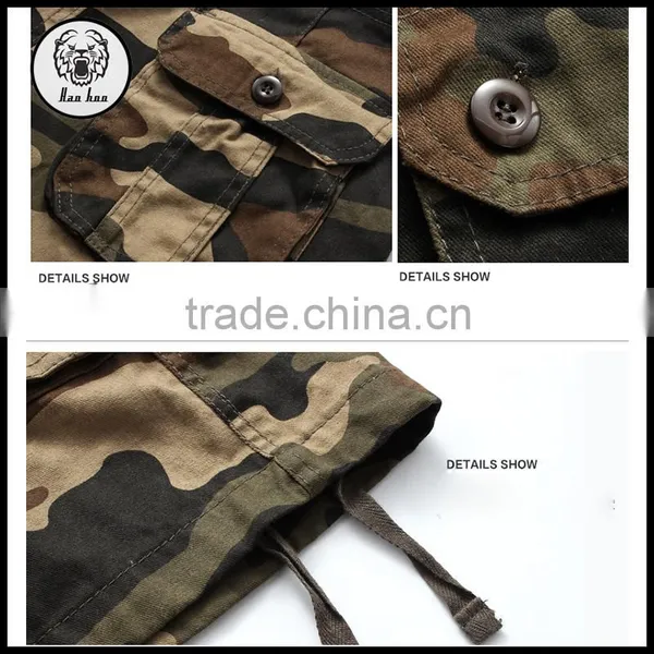 Mens Shorts Outdoor Clothing 100 Cotton Military Cargo Shrots photo-5