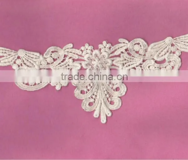 2016 New Chemical Water Soluable Lace Halter Neck Wedding Dresses photo-2