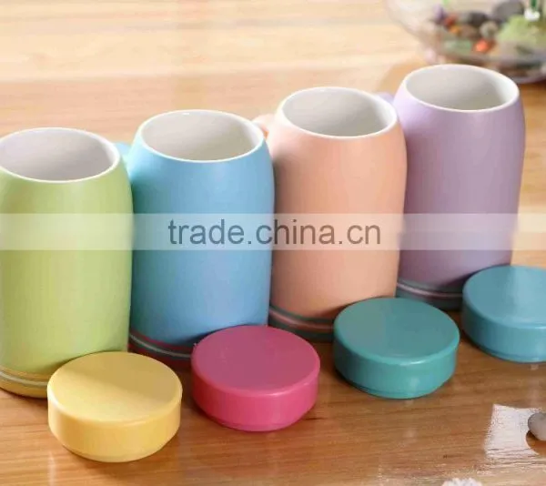 "Pinsun"ceramic Mug With Plastic Lid photo-4