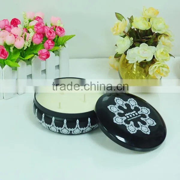 12OZ Metal Tin Candle/scented Tin Candle With Custom Printing Logo photo-3