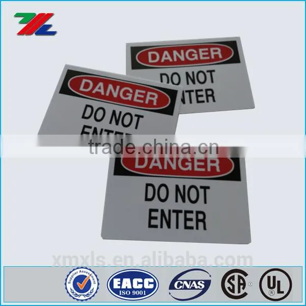 Plastic / Aluminum / Adhesive Label Custom Printed Safety Signs 7 x 10in /10x 14in Quality Choice photo-2