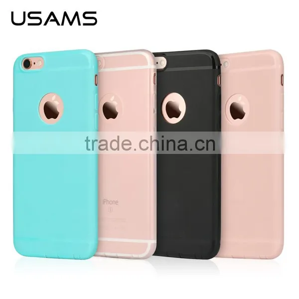 Original USAMS Soft TPU Full Rubber Back Case With Dust Plug for IPhone 6Plus 6s Plus 5.5 Inch MT-5742 photo-4