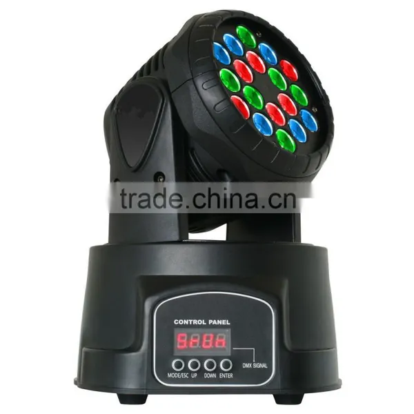 18pcs 3W Led Mini Moving Head Wash Beam Disco Light photo-2