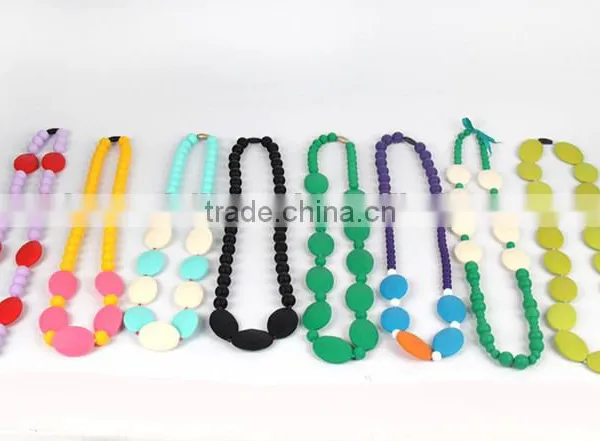 Food Grade Silicone Nursing Teething Necklace Wholesale For Mum And Baby photo-5