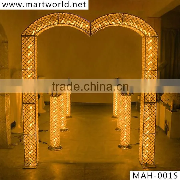 Latest Crystal LED Backdrop Wedding Decoration; Wedding Backdrop Decoration for Event&party(MAH-001) photo-5
