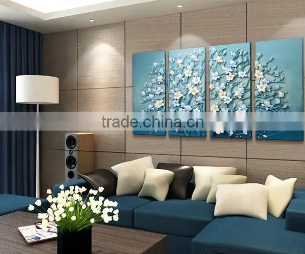 2015 Brilliant Modern Handmade Flower Abstract Painting Quality Choice photo-6