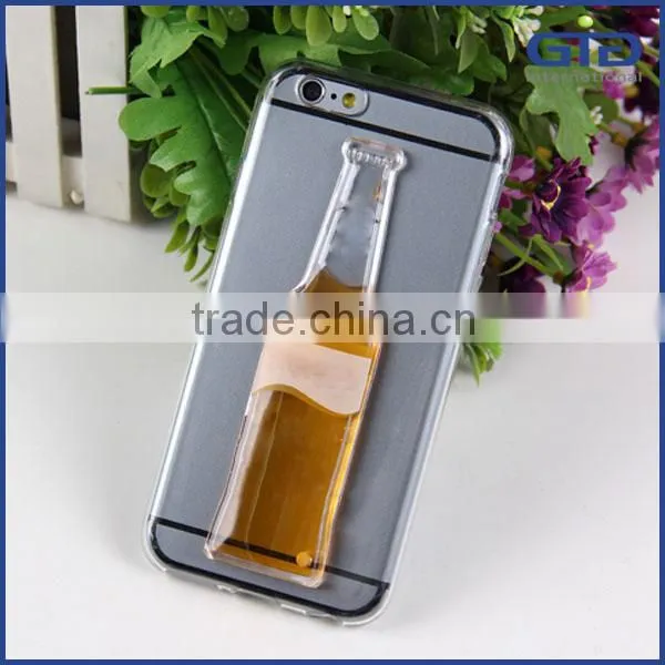 [GGIT] for IPhone 6s Cute 3D Liquid Beer Bottle Mobile Phone Cover Case photo-2