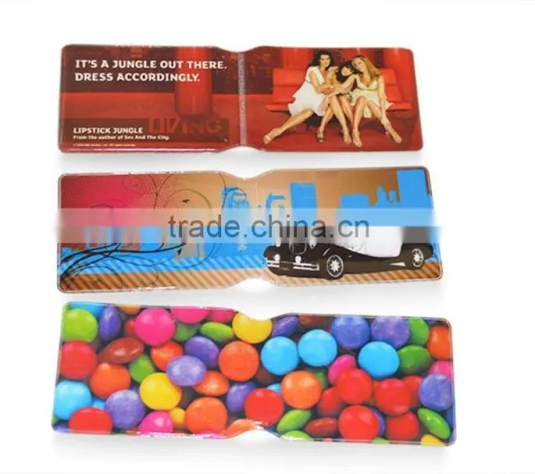 Fashion Design PVC 2 Folder Credit Card Holder for Bank photo-5
