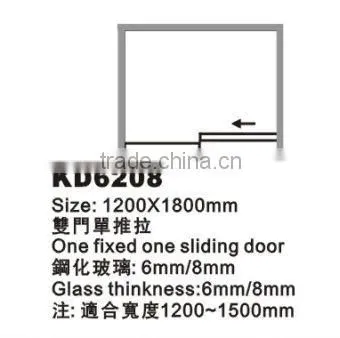 Aluminium Sliding Shower Door (KD6208) photo-2