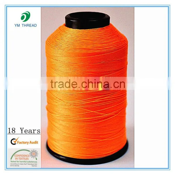 China supplier high tenacity polyester thread 250D/3 for Shoes sewing