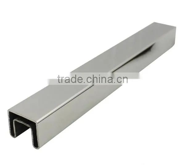 Stainless Steel Handrail Fittings Slot Pipe Handrail