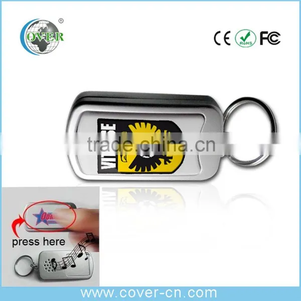 Fashinable Recording and Pre-recordable Sound Keychain With Customized Design photo-2