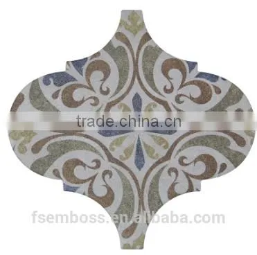 EMBOSS Customized 250mm*250mm Lantern Tile Rustic Tile Ceramic Floor Tile Mosaic Kitchen Bathroom Decorative Tile photo-3