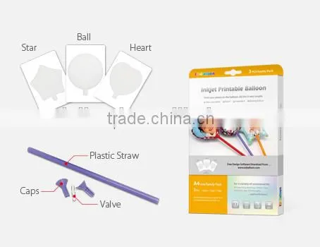 Star Shaped DIY Inkjet Printing Balloon With 18CM and 28CM Size photo-3