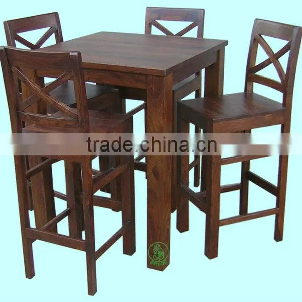 wooden bar table,bar stool,bar chair,indian wooden furniture,sheesham wood furniture,bar furniture,mango wood furniture