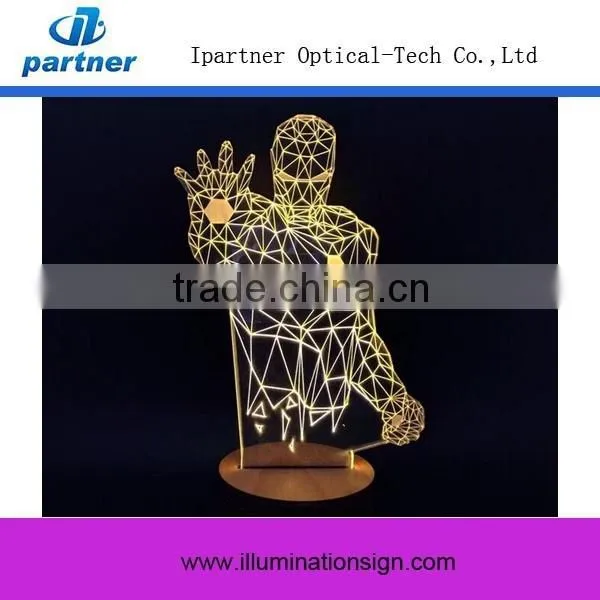 3D Table Led Night Light USB Charger, 3D Lamp Light photo-2