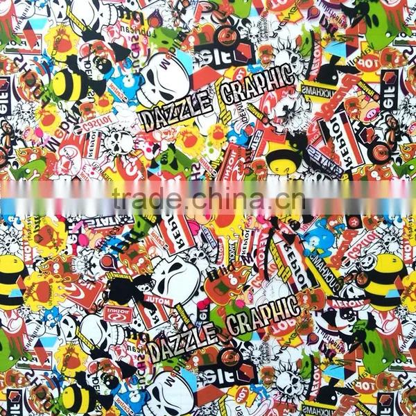 DAZZLE GRAPHIC No.DGDB8016 Stick Bomb Hydrographic Film Printable Water Transfer Film Hydro Dipping Film Quality Choice photo-2