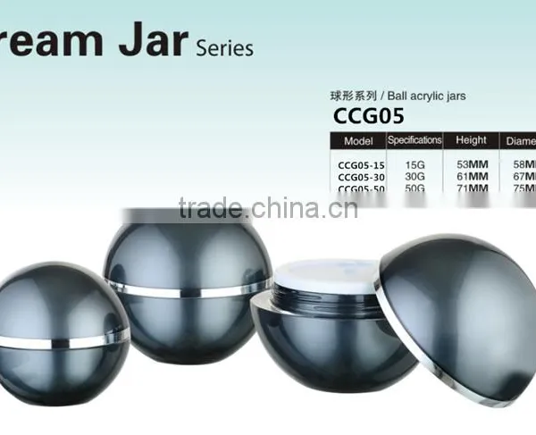 Wholesale Cosmetic Packaging Skincare Bottle Round Colord 15g/30g/50g Acrylic Jars Acrylic Cream Jar photo-4