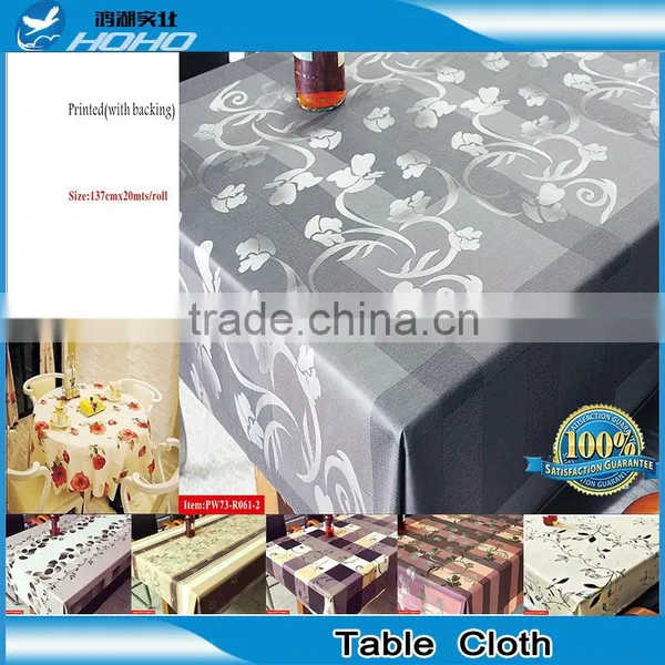 Beautiful Popular PVC Printed Table Cloth With Non Woven Backing photo-5