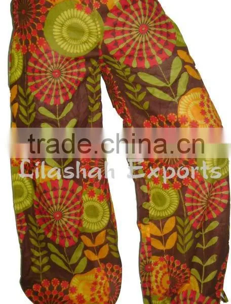 Cotton Trousers Printed Cotton Harem Pant Cotton Print Harem Trouser Plazzo Pants