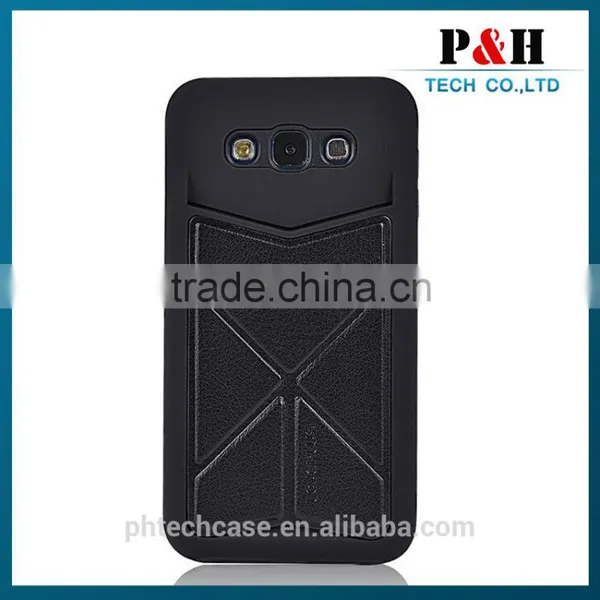 Hot New Products for 2015 Leather Flip Case for Samsung Galaxy e7 Cover photo-3