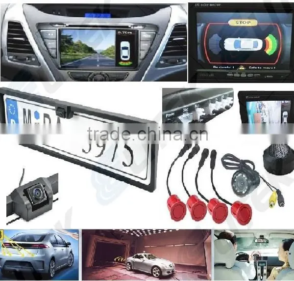 Ultrasonic Radar Detector With Car Night Vision Reverse Camera DC12V for BMW