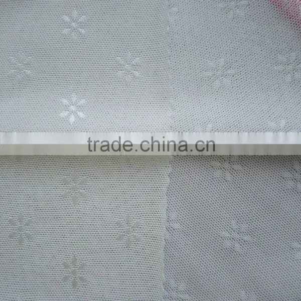 Factory New Design 87/13 Nylon Spandex Floral Patern Jacquard Mesh Fabric, Fashion Clothing Jacquard Mesh Fabric photo-2