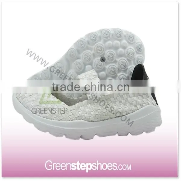 Elastic Upper Woven Leisure Shoes For Women photo-3