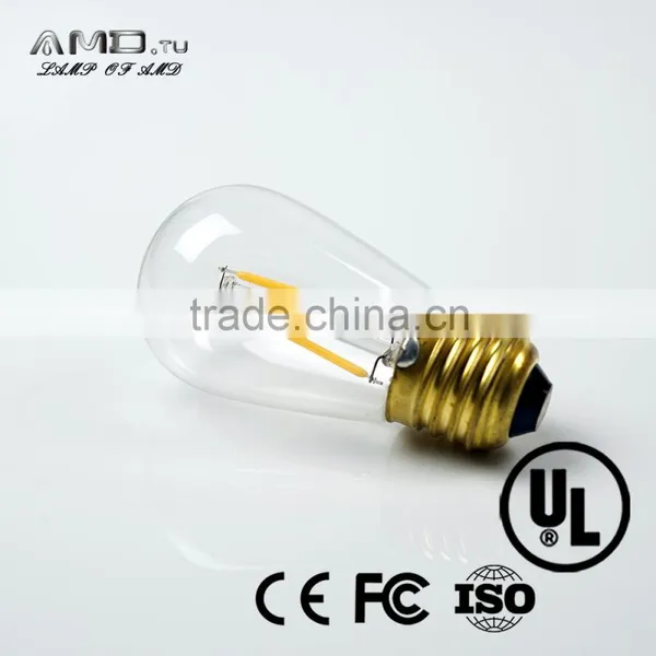 Clear Led Filament Light Bulb Edison Vintage 2W 3W 4W ST45 ST58 ST64 Edison Dimmable LED Filament Bulb photo-2
