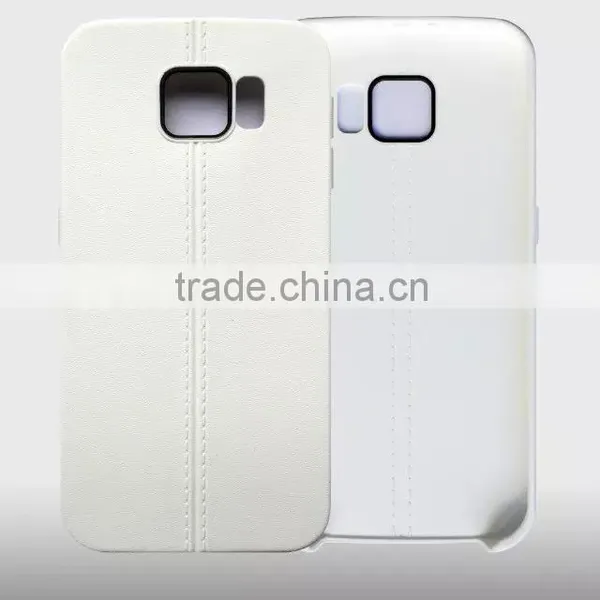 Double Line Leather TPU for Galaxy S7 Plus
