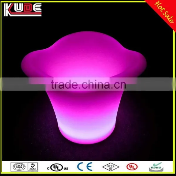 RGB Light Colors Changing PE Plastic Material LED Ice Bucket For Bar Party Used photo-4