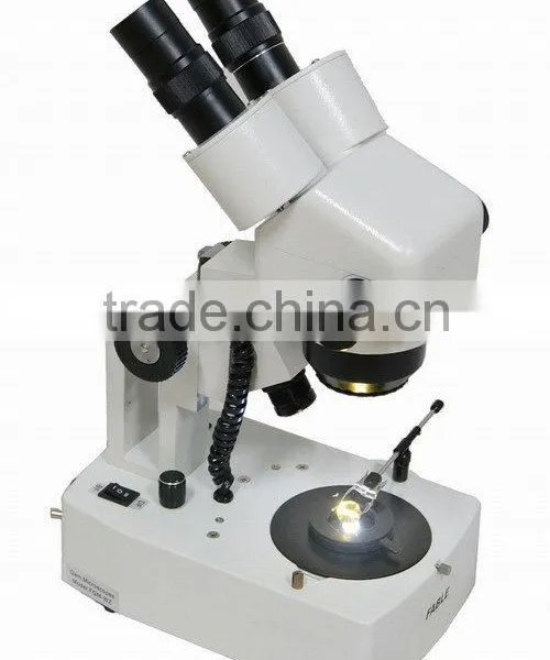 Professional High Quality Generation 2nd Straight Arm Type Gem Microscope With F19 or F17 Binocular Lens photo-2