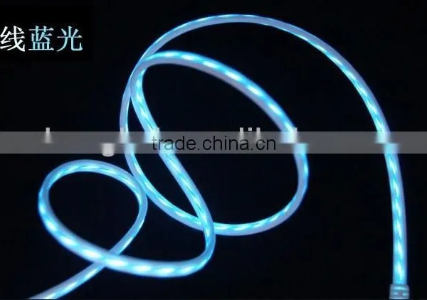 Visible Flexible Flowing Charge Cable for Sumsung photo-2