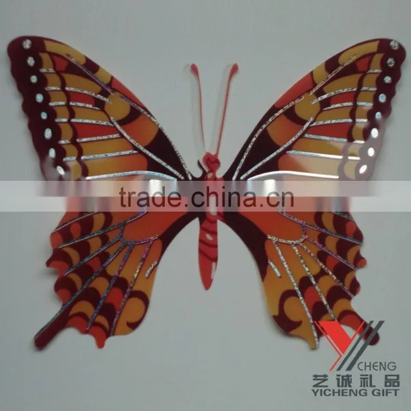 Colorful Promotional 3D Butterfly Laser Sticker for Kids