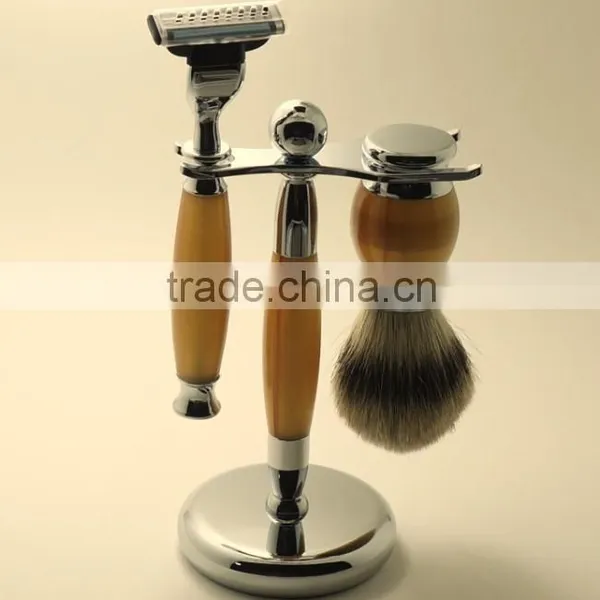 Top Quality Deluxe Badger Hair Shaving Brush Set photo-2
