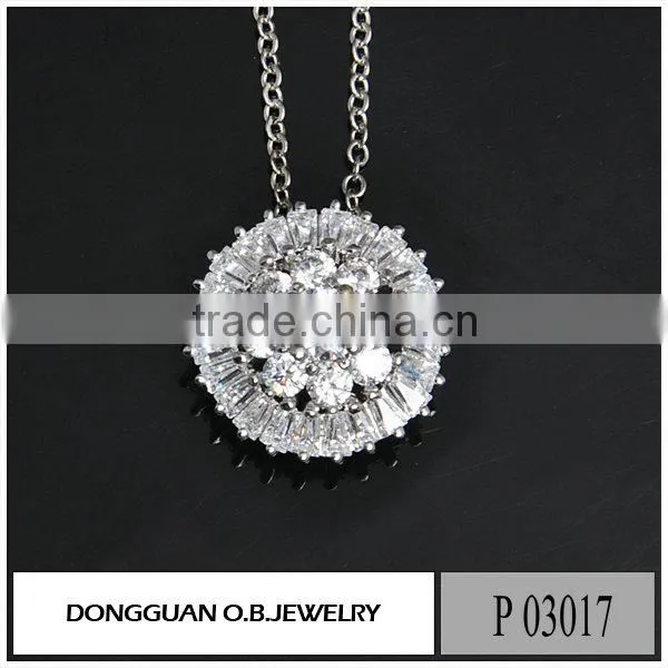 Hot Selling Artificial Diamond Clear Zircon Exquisite Pendant photo-2