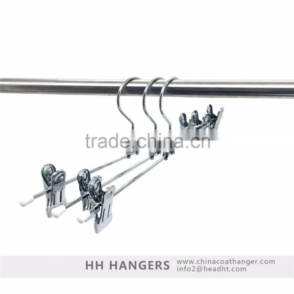 White Tips Metal Adjustable Wire Trousers/ Skirt/ Pants Coat Hanger photo-6