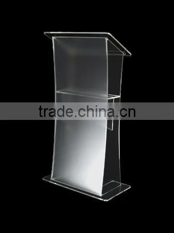 Academy Lectern Clear Acrylic Podium Lucite Customized Logo Printing photo-2