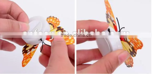 High Quality Room Party Wall Decor Colorful Changing Butterfly LED Night Light photo-4