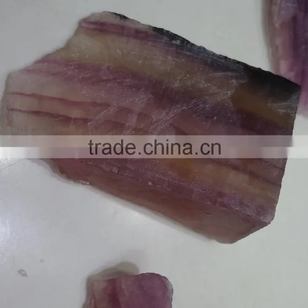 Natural Flourite Gemstone Rough Non-treated Purple Color Shaded photo-2