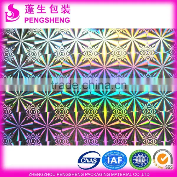 Metallic Silver Base Holographic Film Christmas Gift Packaging Material photo-6