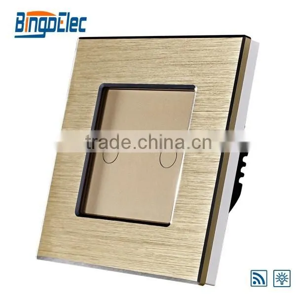 EU/UK Style Aluminium Panel Remote Dimmer Touch Switch photo-4