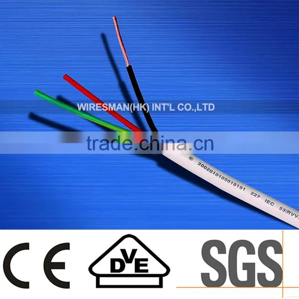 High Quality Copper Core PVC Insulation and PVC Sheath Electric Cable 2.5mm2 With Competitive Price