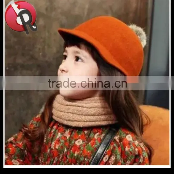 New Hot Sell Wool Felt Kids Winter Hat photo-4
