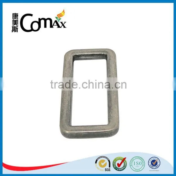 Nickle Metal Bag Hardware Square Ring photo-5