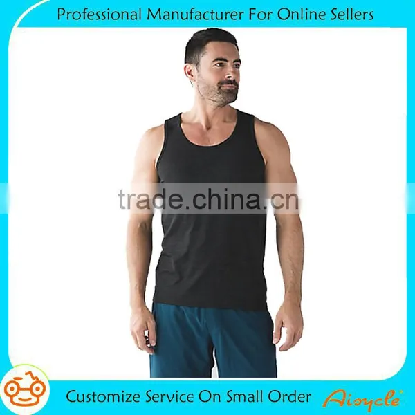Wholesale OEM Service Sports Breathable Vest Wear Fitness Bodybuilding Muscle Gym Tank Tops Men photo-4