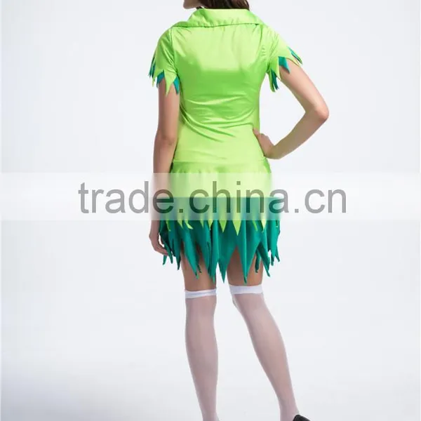 Light Green Spring Felling Polyester/ Spandex Tree Dress 2015 Best Halloween Costumes for Women photo-5