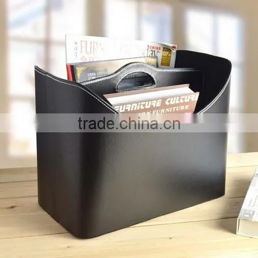 PU Leather Multi-function Clothing, Magazine Storage Gift Basket Wholesale photo-2